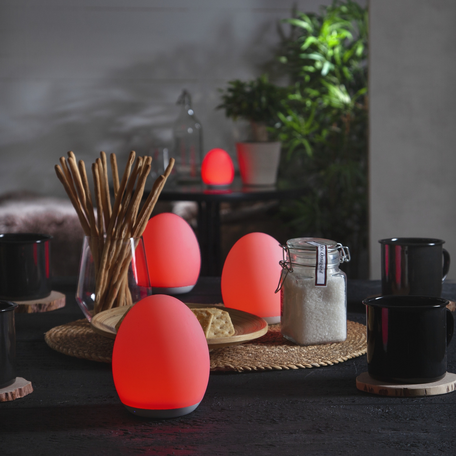 Nattlampa Star Trading Functional 357-61 Vit Oval LED-Lampa