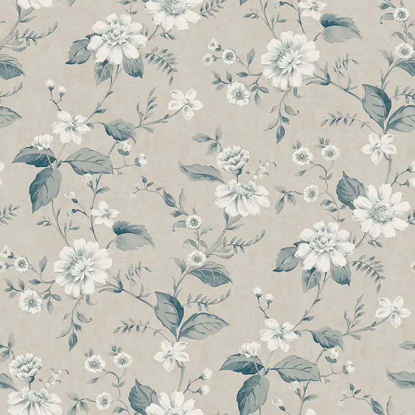 Tapet Boråstapeter Lauras Cottage 3576 Non Woven, Mönstrad Beige