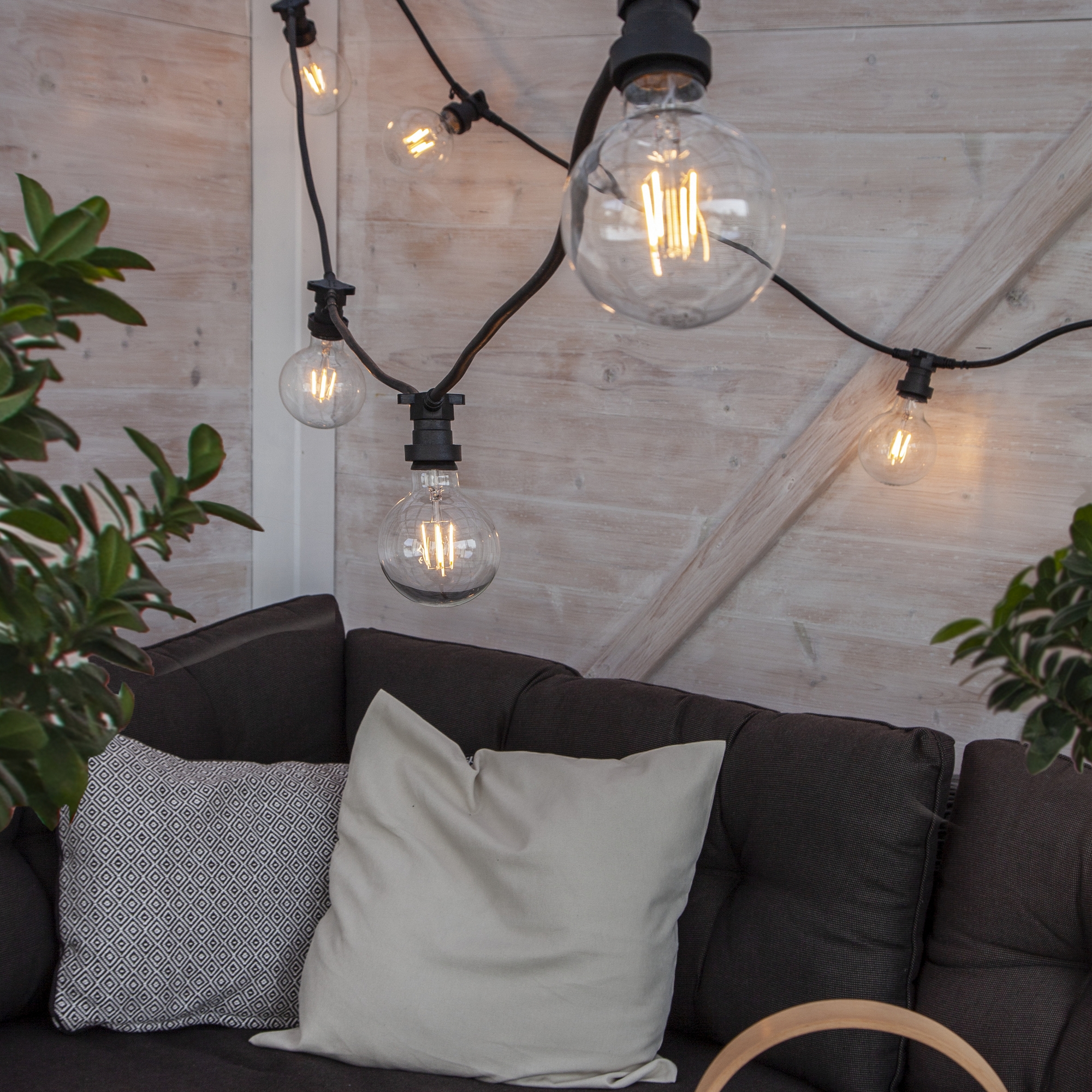 LED-lampa Star Trading B22 G95 Outdoor Lighting PC Cover Filament