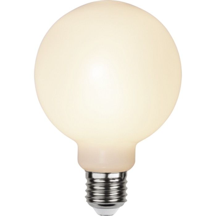 LED-lampa Star Trading E27 G95 Outdoor Lighting PC Cover Filament Opal