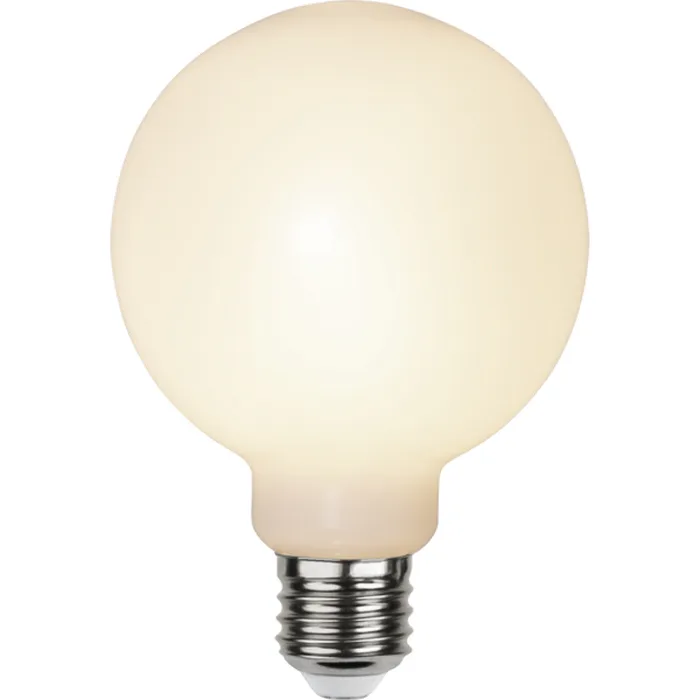 LED-lampa Star Trading E27 G95 Outdoor Lighting PC Cover Filament Opal