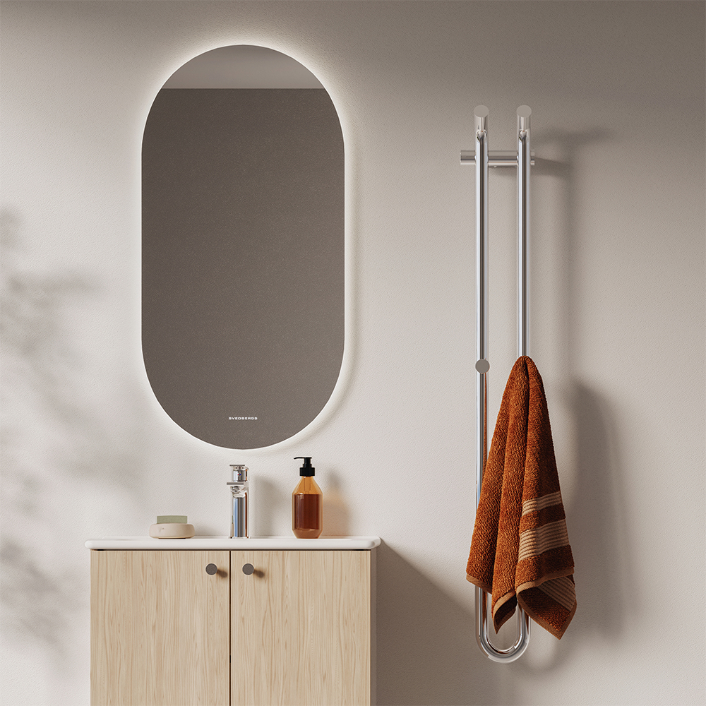 Spegel Svedbergs Valje Oval med LED Belysning