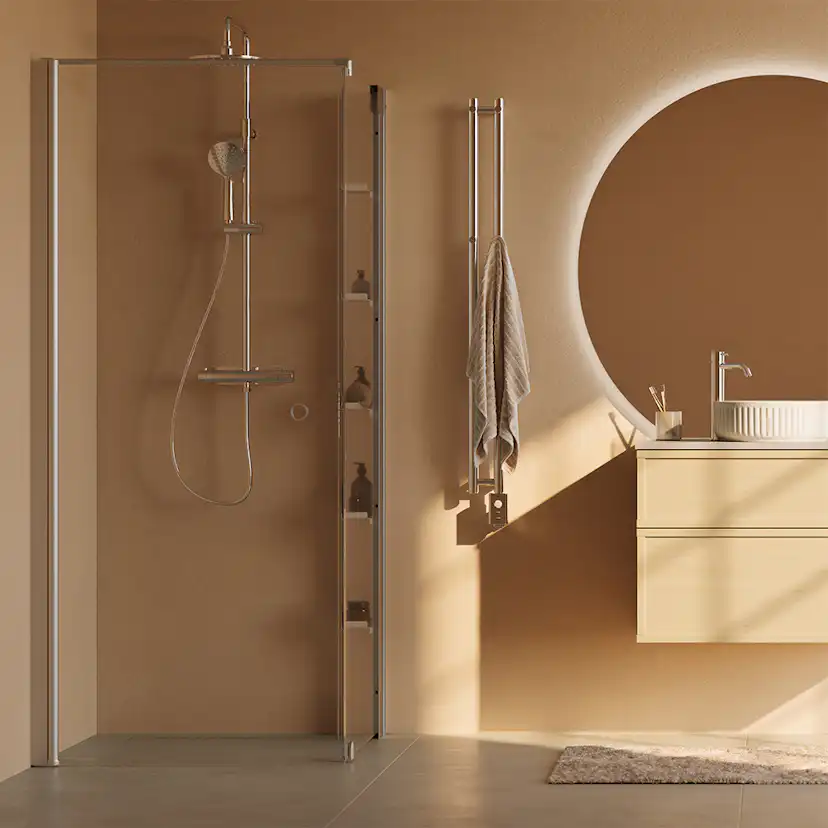 Spegel Svedbergs Valje Rundad med LED Belysning