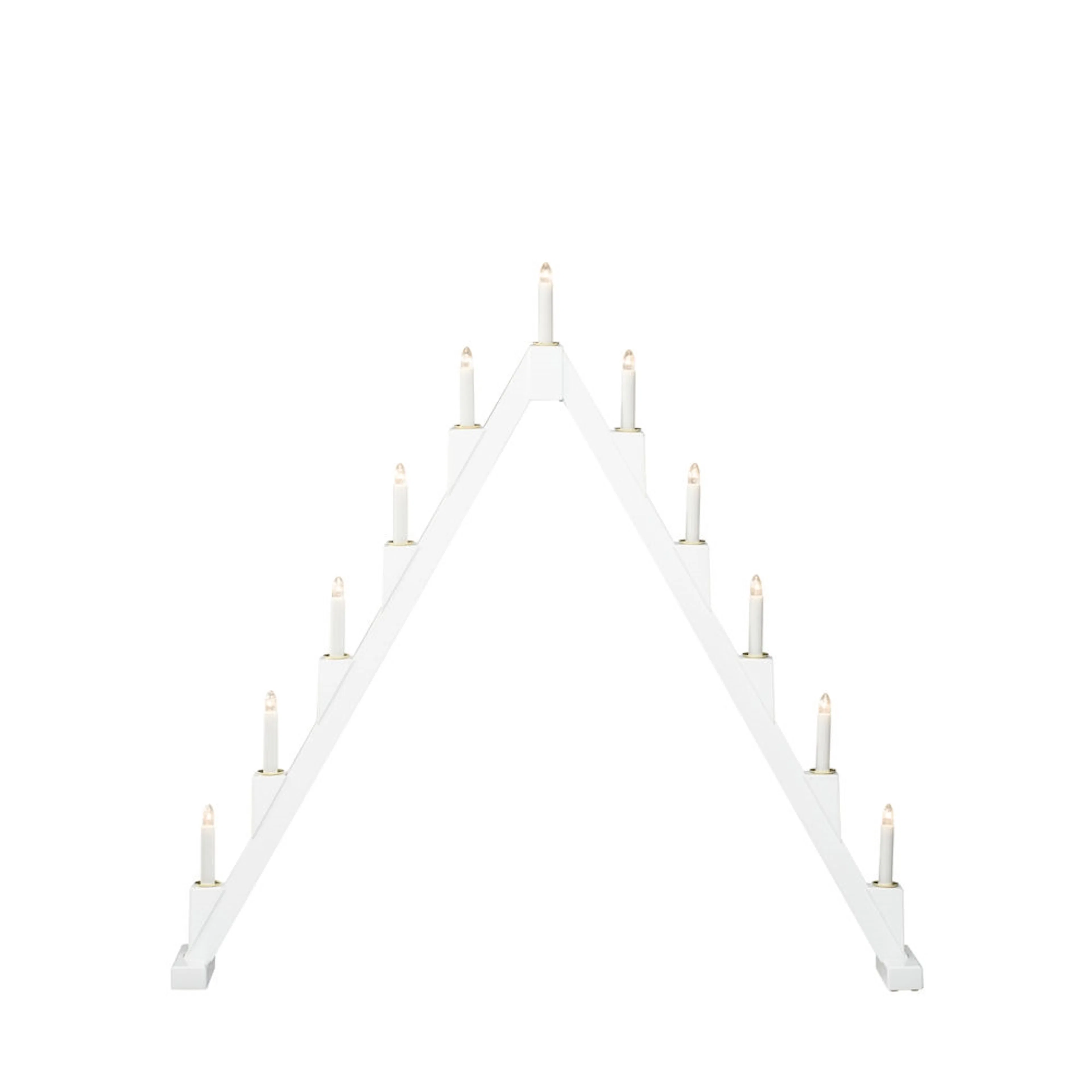 Adventsljusstake Gnosjö Konstsmide 11 Ljus Vikbar Vit