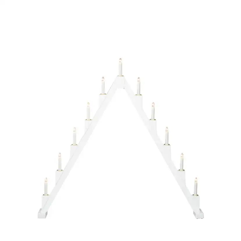 Adventsljusstake Gnosjö Konstsmide 11 Ljus Vikbar Vit