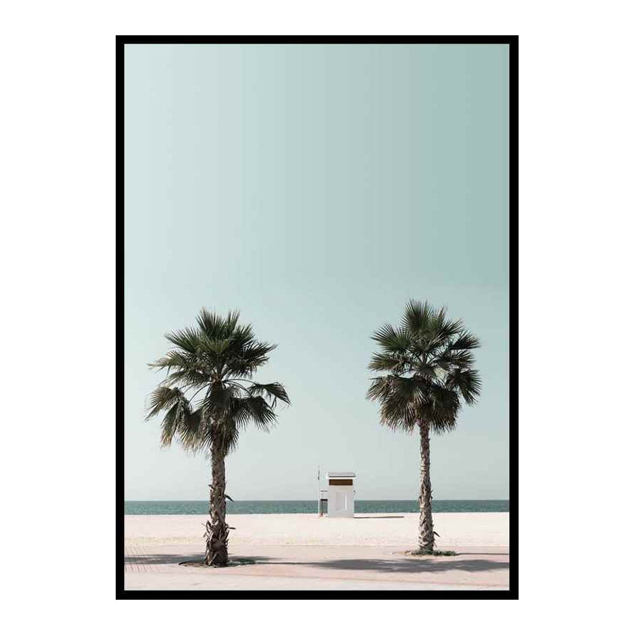 Poster Gallerix Lifeguard Hut At Beach