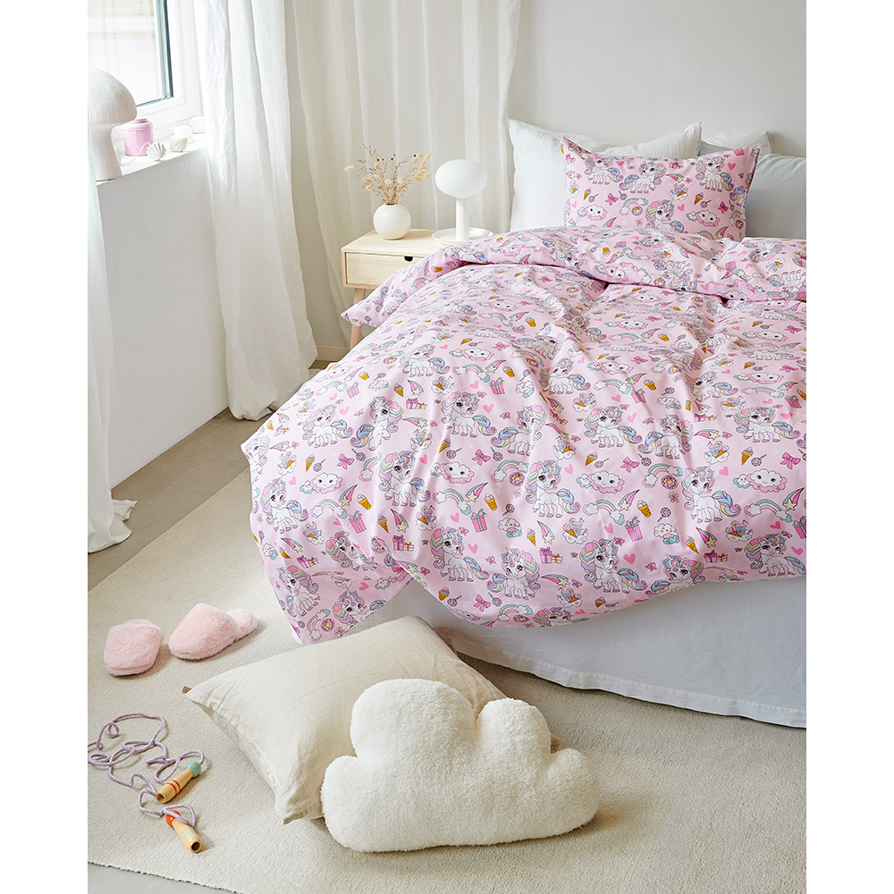 Påslakanset Borganäs of Sweden Enhörning Enkelsäng