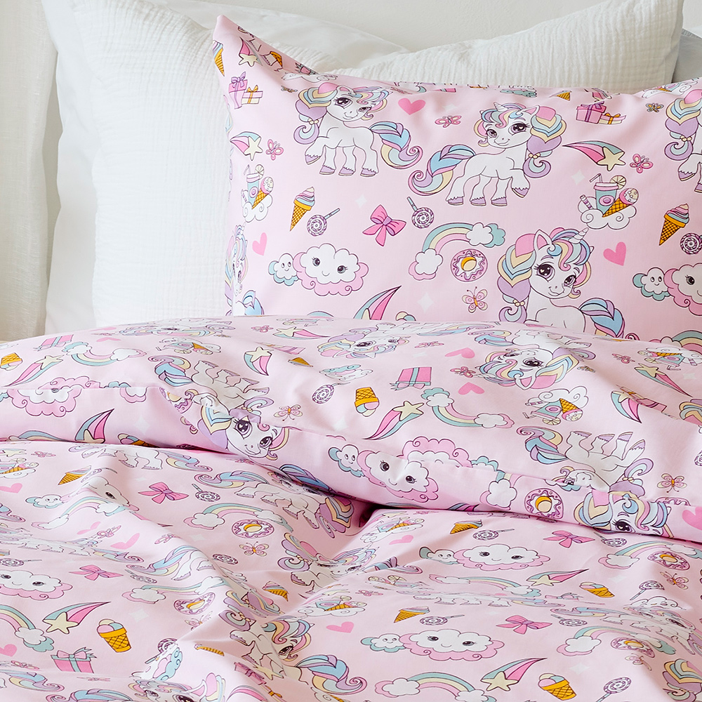 Påslakanset Borganäs of Sweden Enhörning Enkelsäng