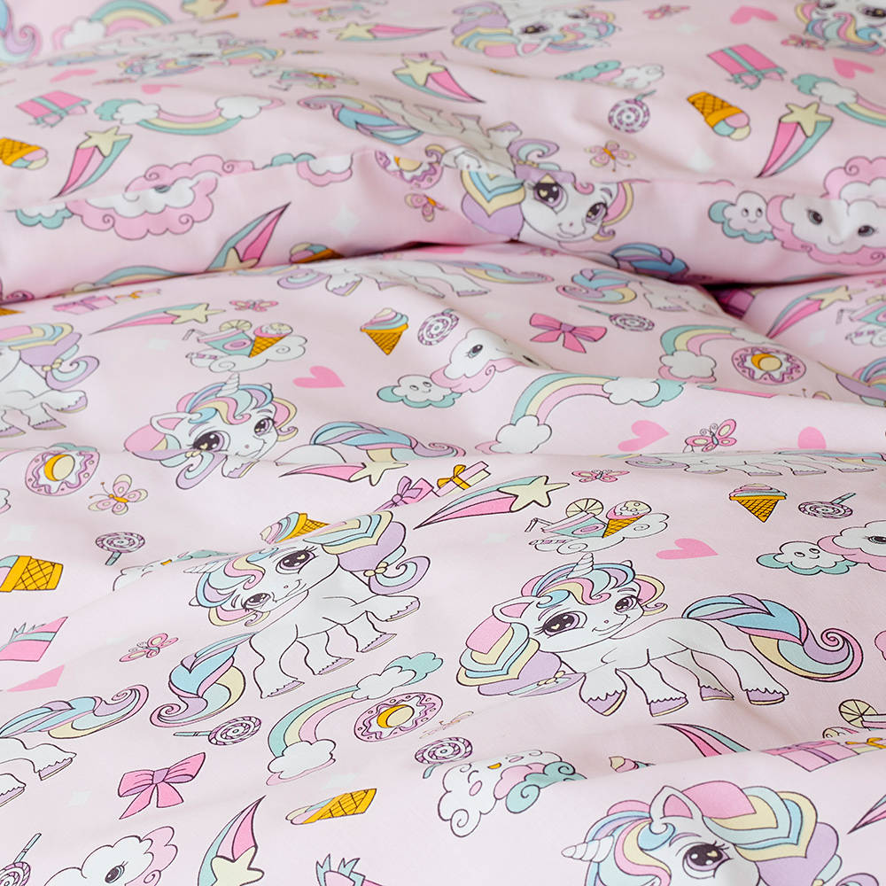 Påslakanset Borganäs of Sweden Enhörning Enkelsäng