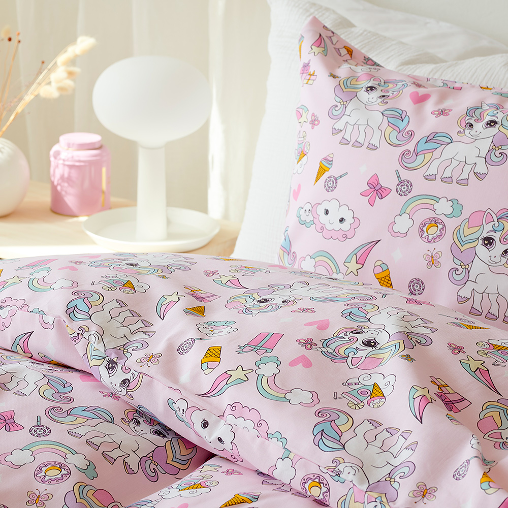 Påslakanset Borganäs of Sweden Enhörning Enkelsäng