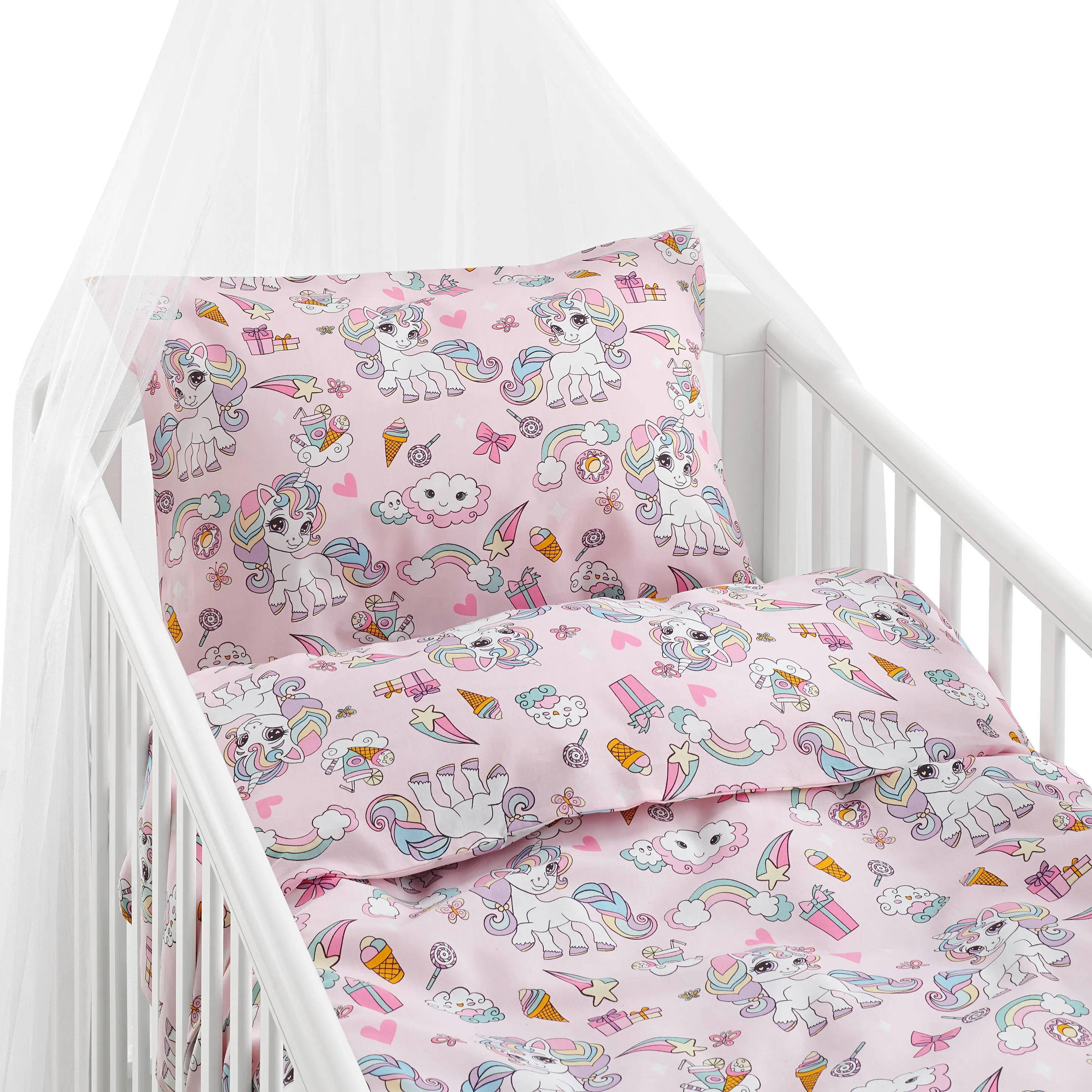 Påslakanset Borganäs of Sweden Enhörning Spjälsäng