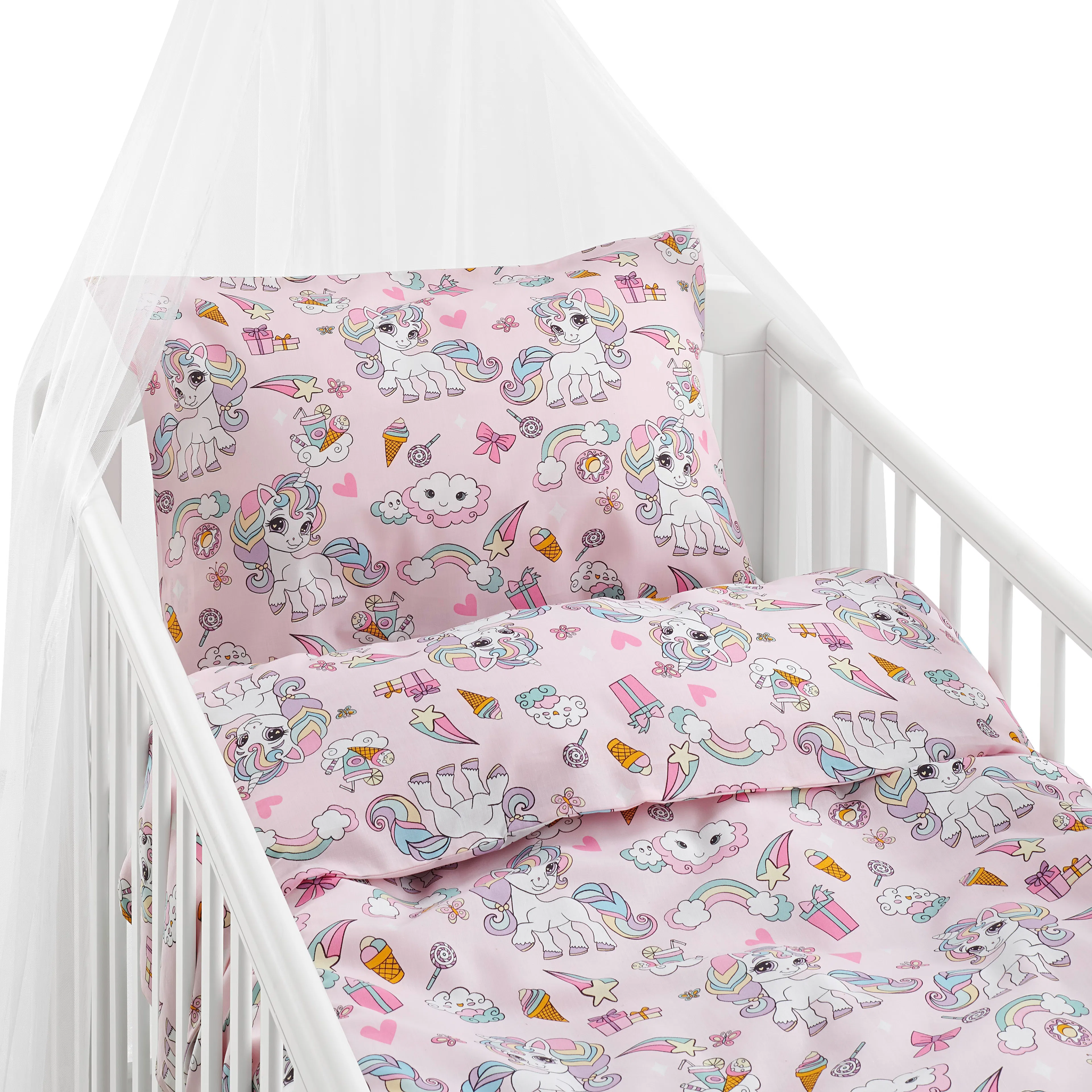 Påslakanset Borganäs of Sweden Enhörning Spjälsäng