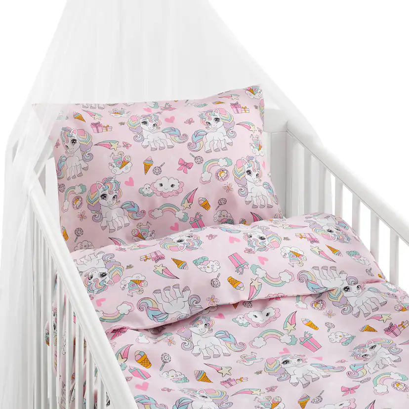 Påslakanset Borganäs of Sweden Enhörning Spjälsäng