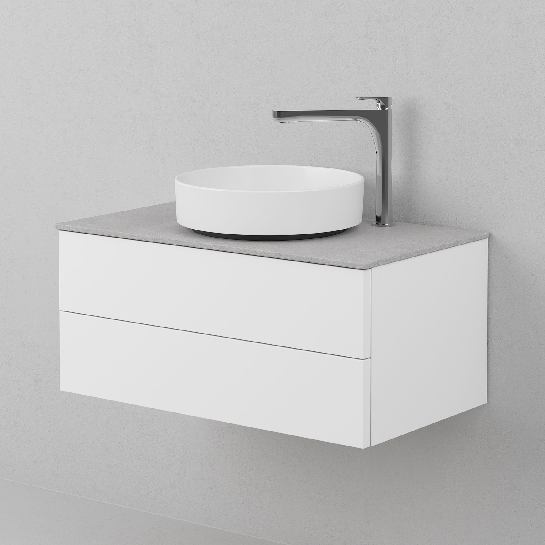 Tvättställsskåp INR Air Solid med 2 Lådor