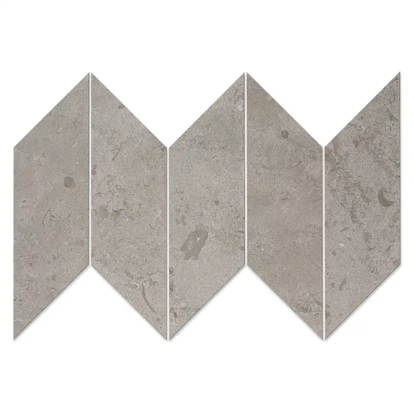 Klinker Bricmate J Chevron Norrvange Grey Left/Right 10x25 cm