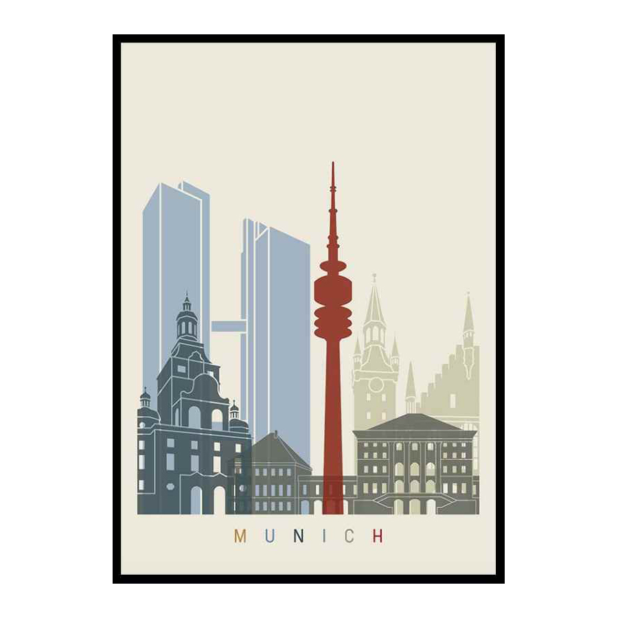 Poster Gallerix Munich Landmarks