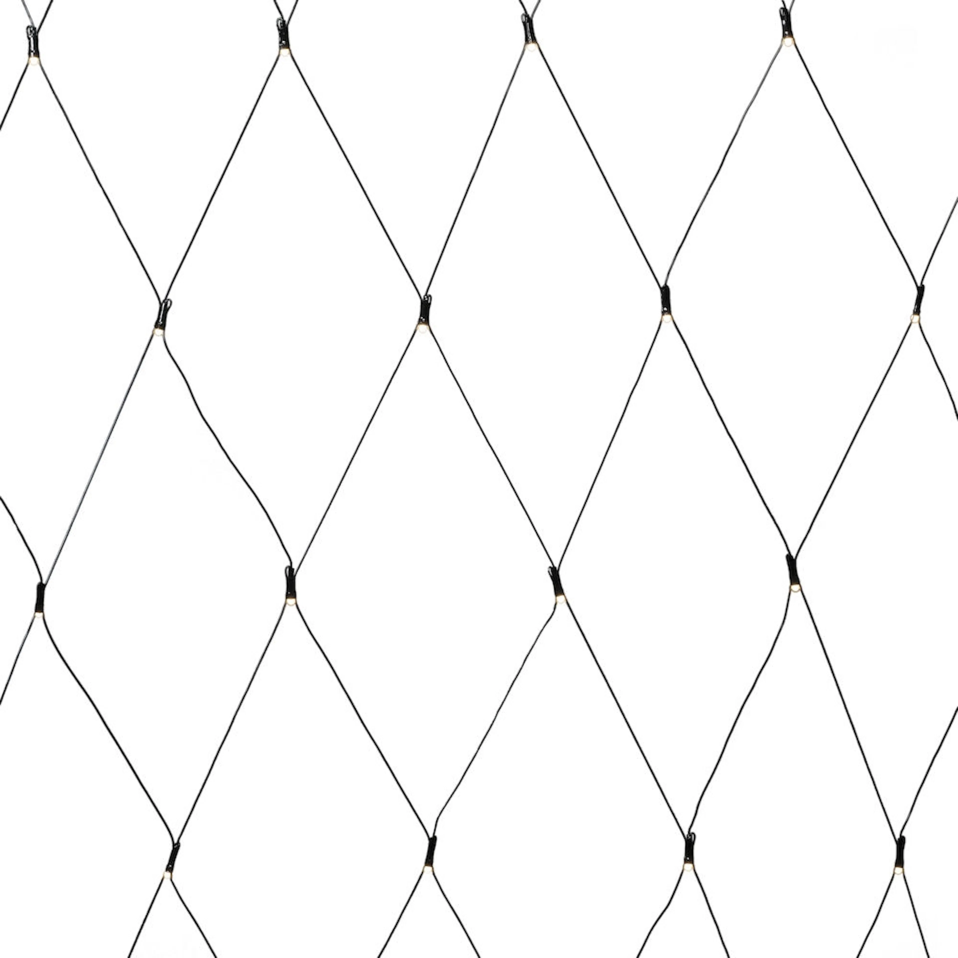 Ljusslinga Gnosjö Konstsmide Nät 40 Varmvita LED 80x80 cm Frostad