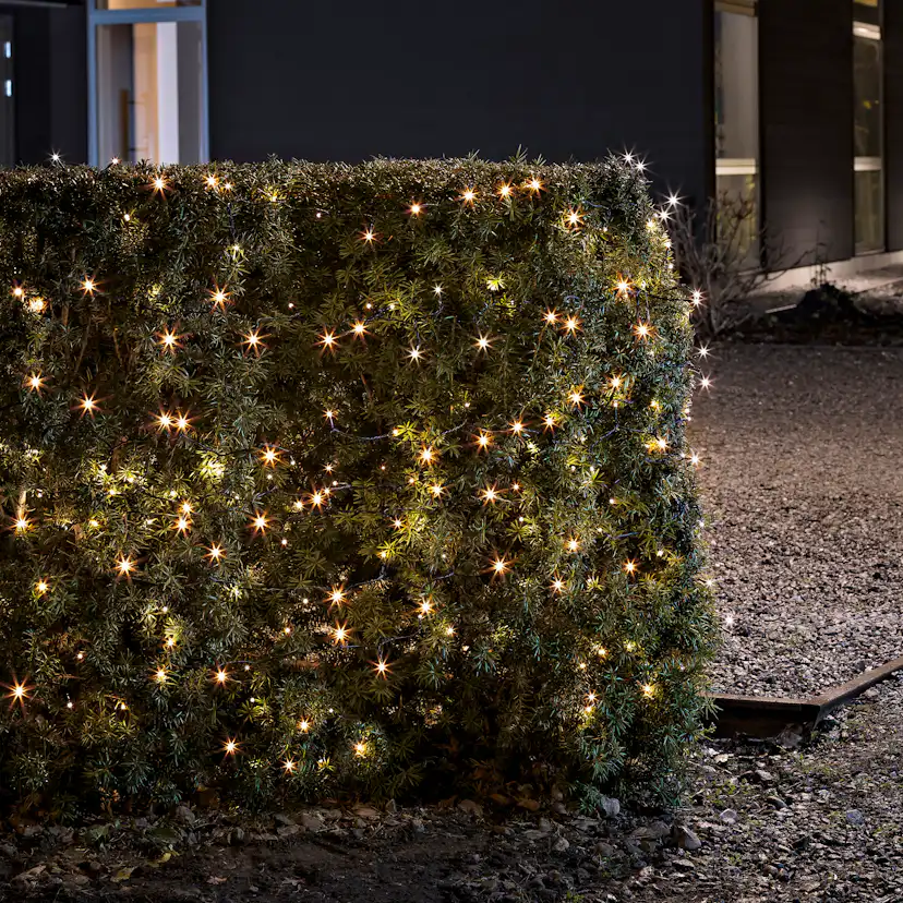 Ljusslinga Gnosjö Konstsmide Amber LED Svart kabel
