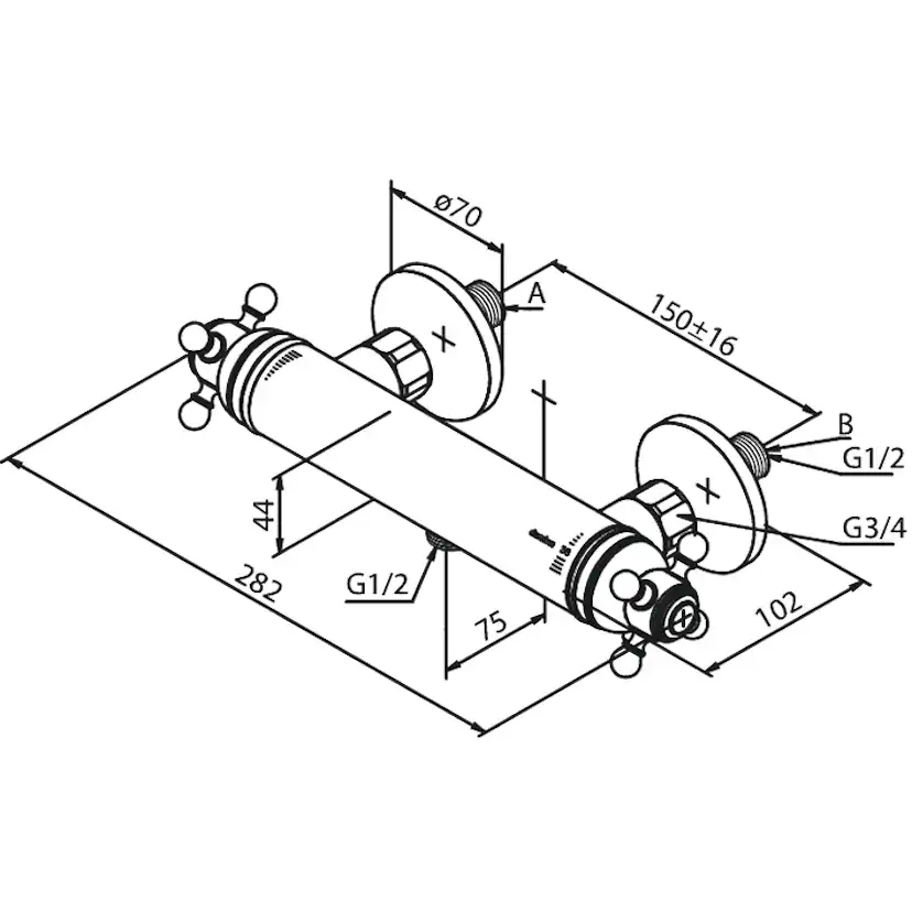 Duschblandare Damixa Tradition 150 cc