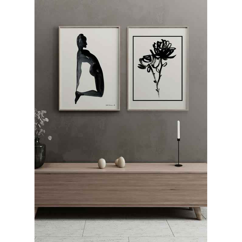 Poster Gallerix Black Flowers