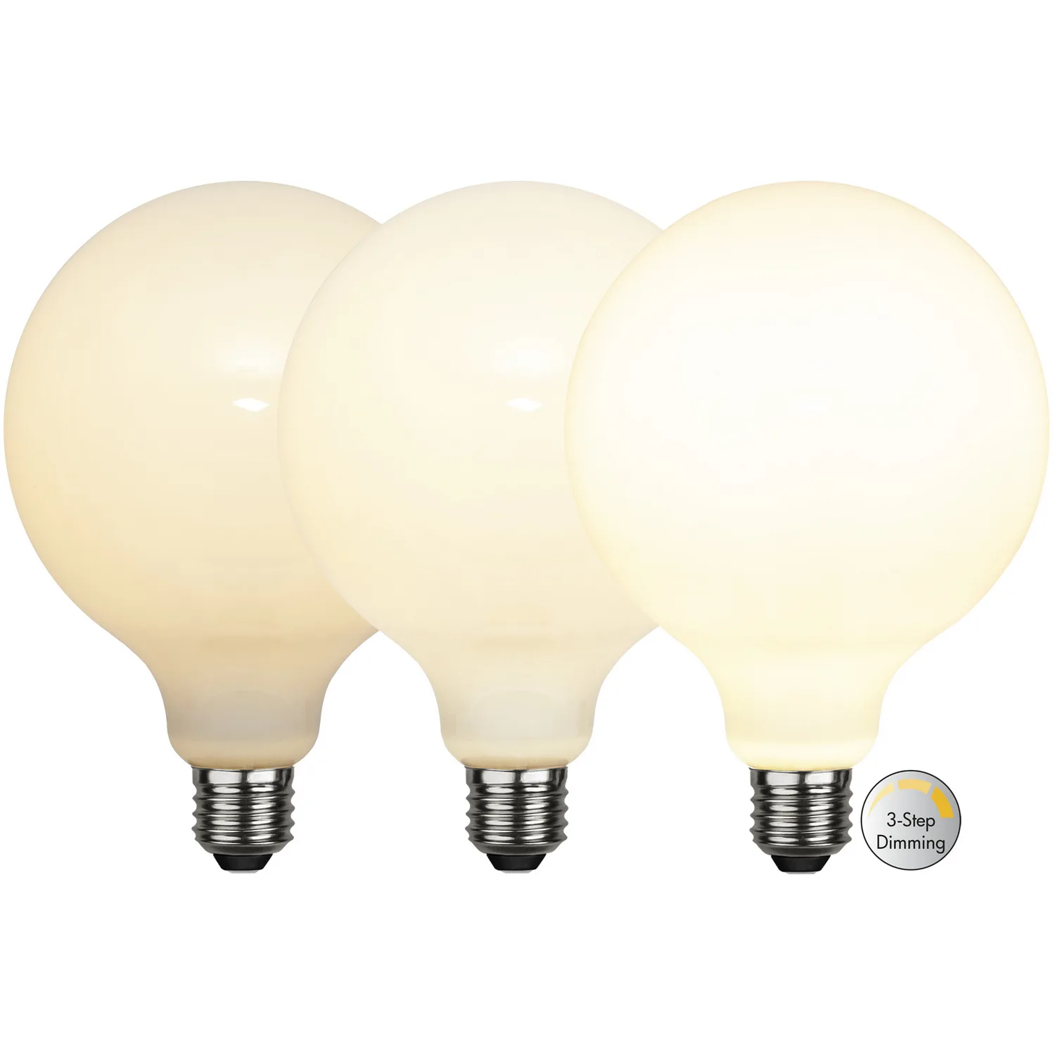 LED-lampa Star Trading Opaque Filament RA90 3-step E27 G125