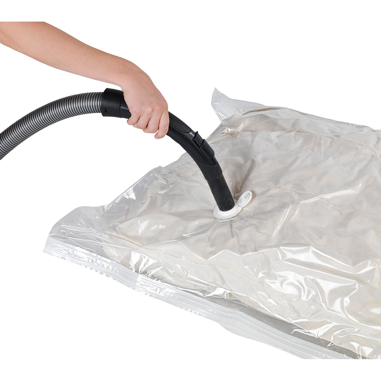 Vakuumpåse WENKO Vakuum Platsbesparande Klädförvaring 135x90 cm