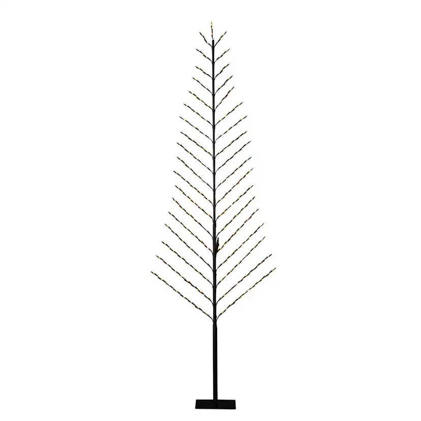 Utomhusdekoration Gnosjö Konstsmide 2-D Svart Träd 240 cm LED