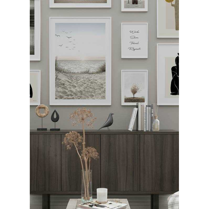 Poster Gallerix Seagulls Sandy Beach