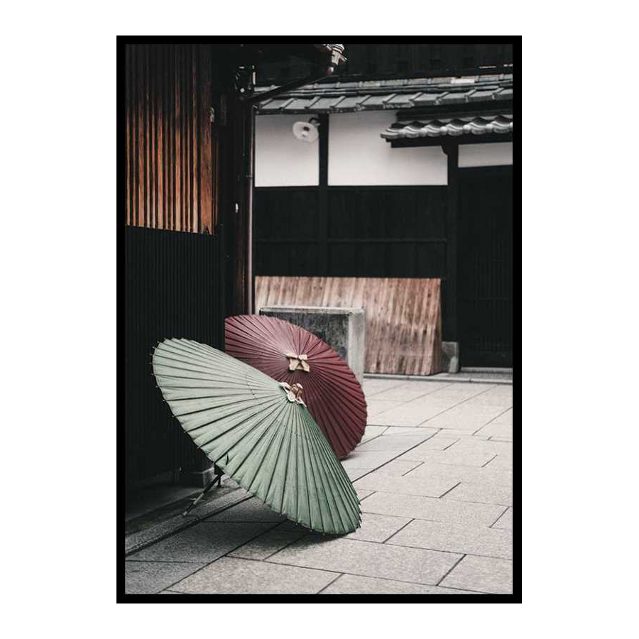 Poster Gallerix Umbrellas In Kyoto