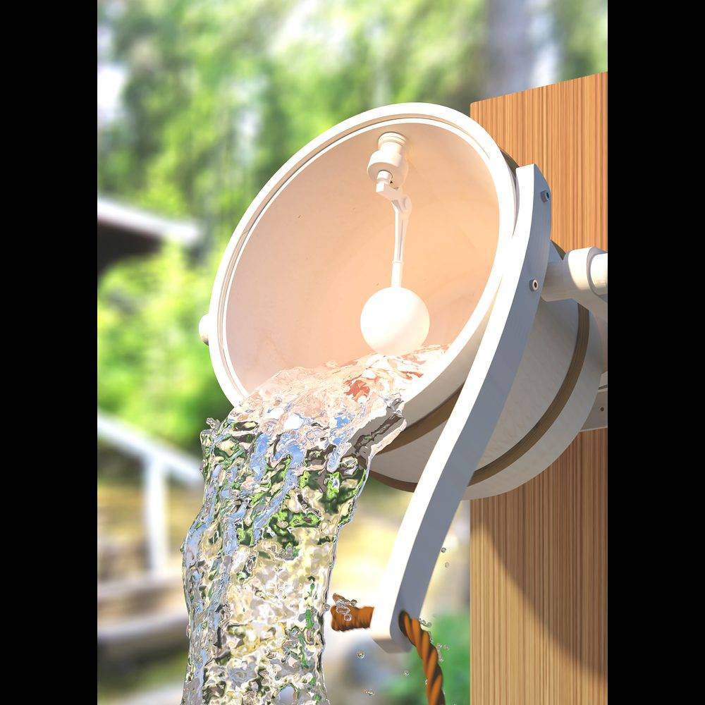 Duschhink SAWO Trä 18L