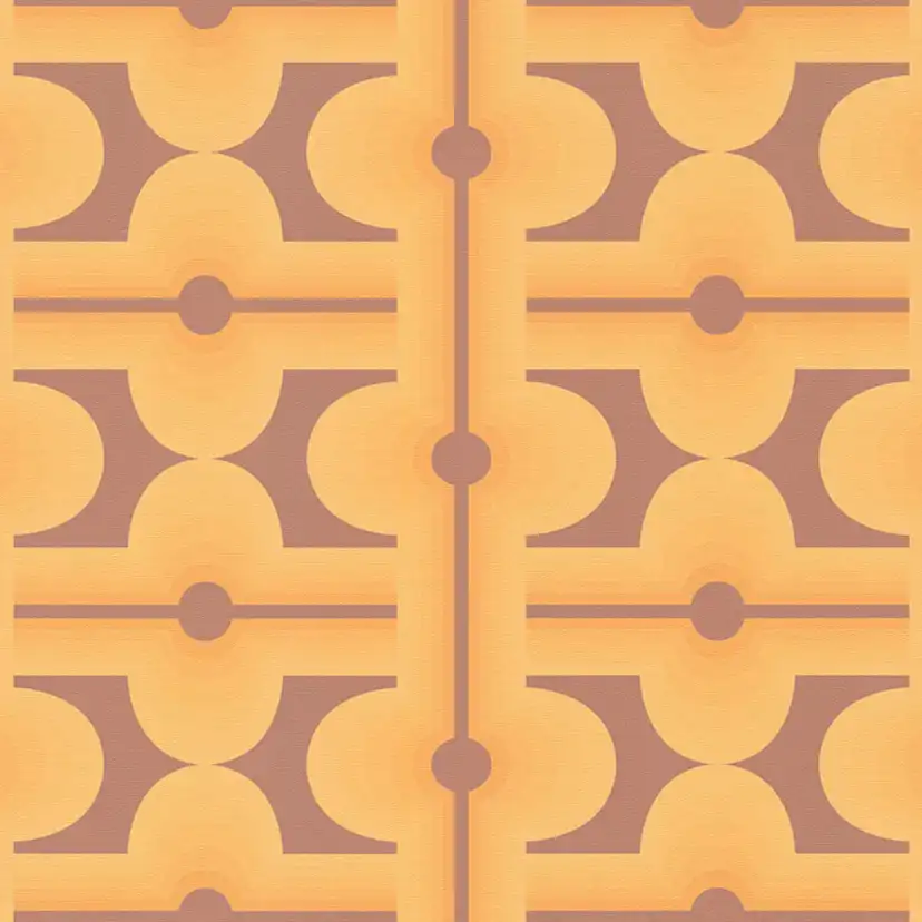 Tapet AS Creation Retro Chic 39533-4, Mönstrad Orange