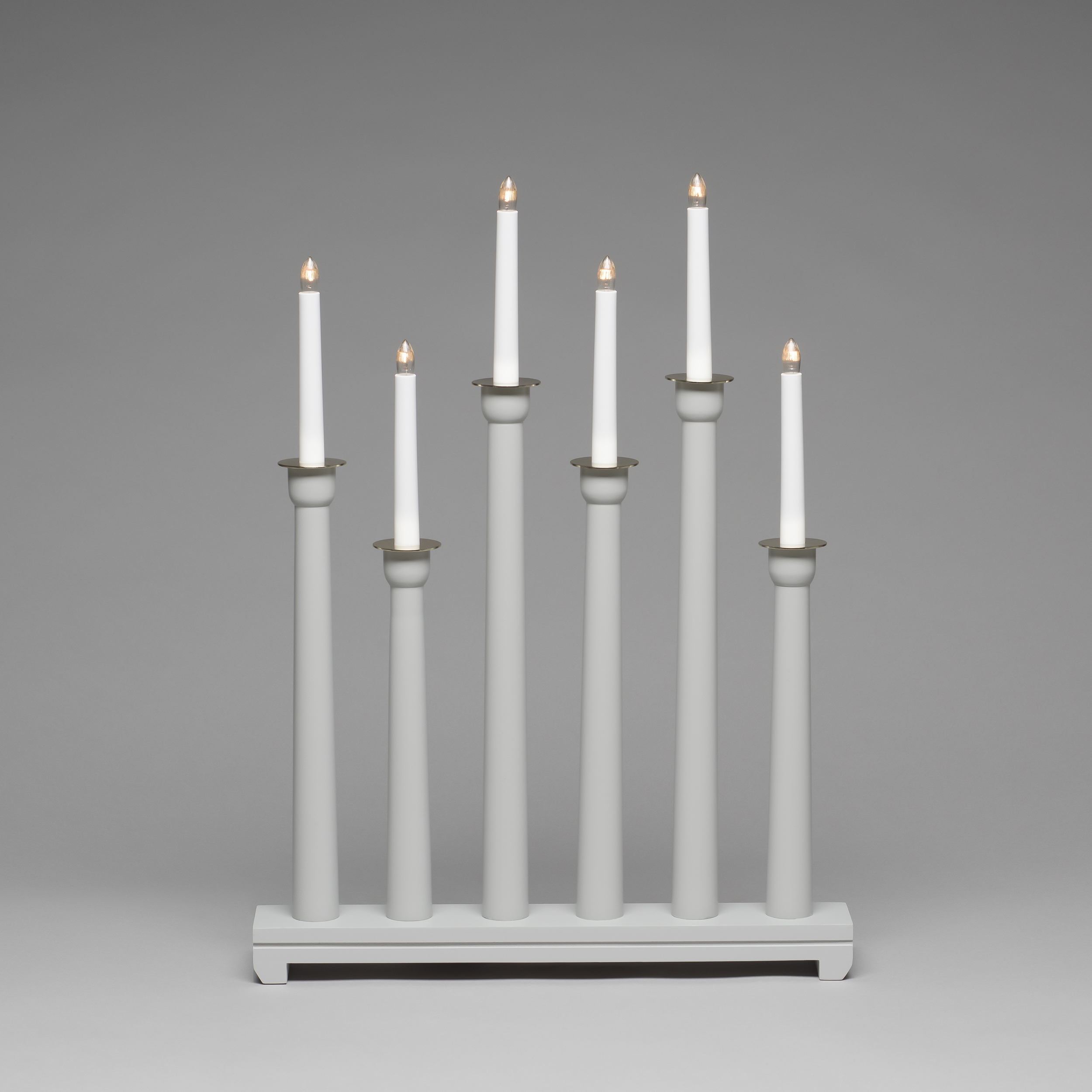 Adventsljusstake Gnosjö Konstsmide 6L Trä Mässing