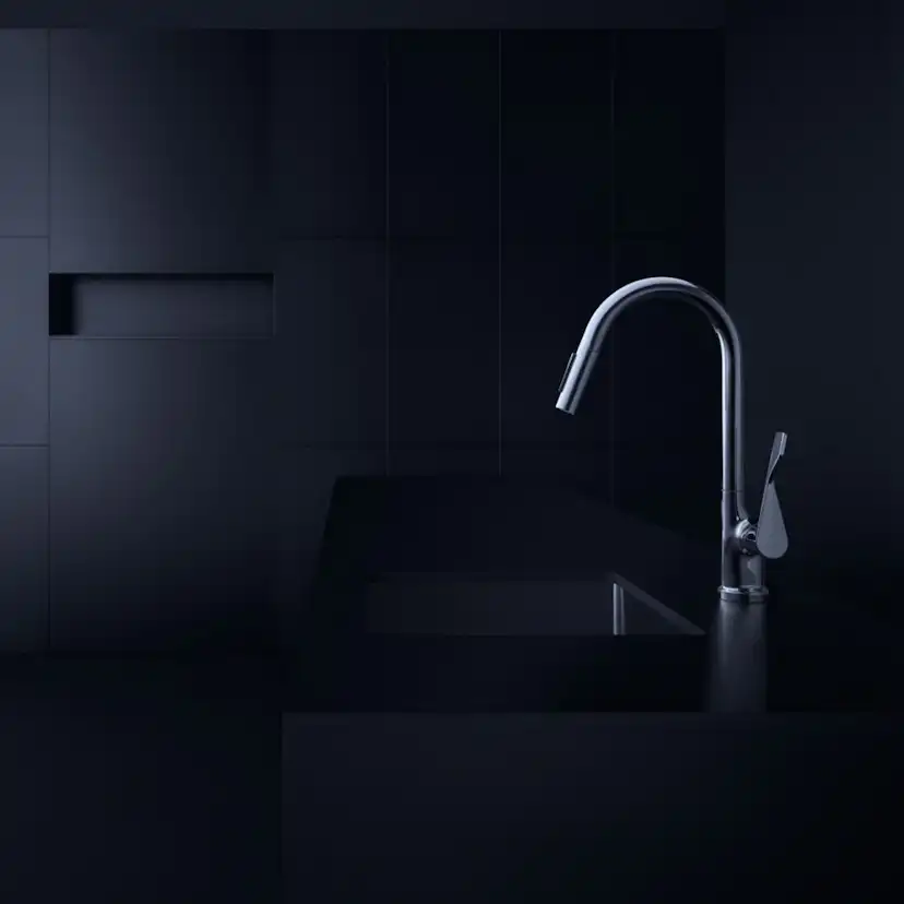 Köksblandare Axor Citterio 2-Jet med Utdragbar Pip