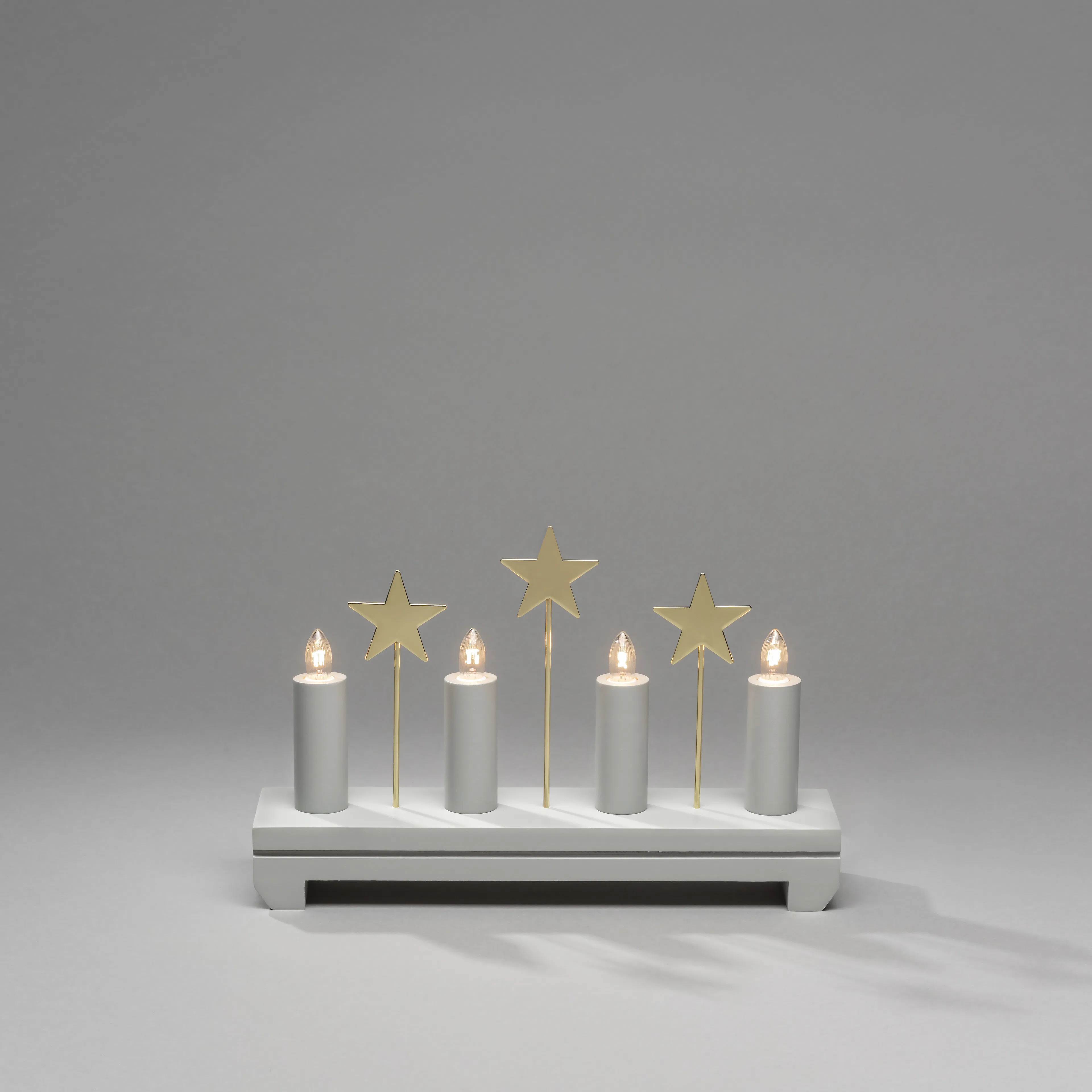 Adventsljusstake Gnosjö Konstsmide Stjärnor 4 L