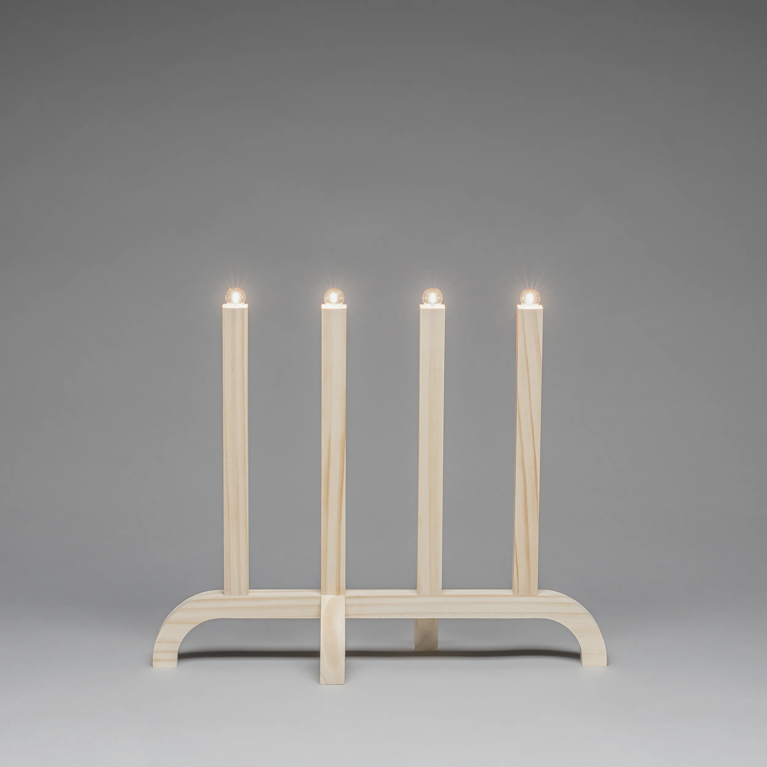 Adventsljusstake Gnosjö Konstsmide 4L Trä