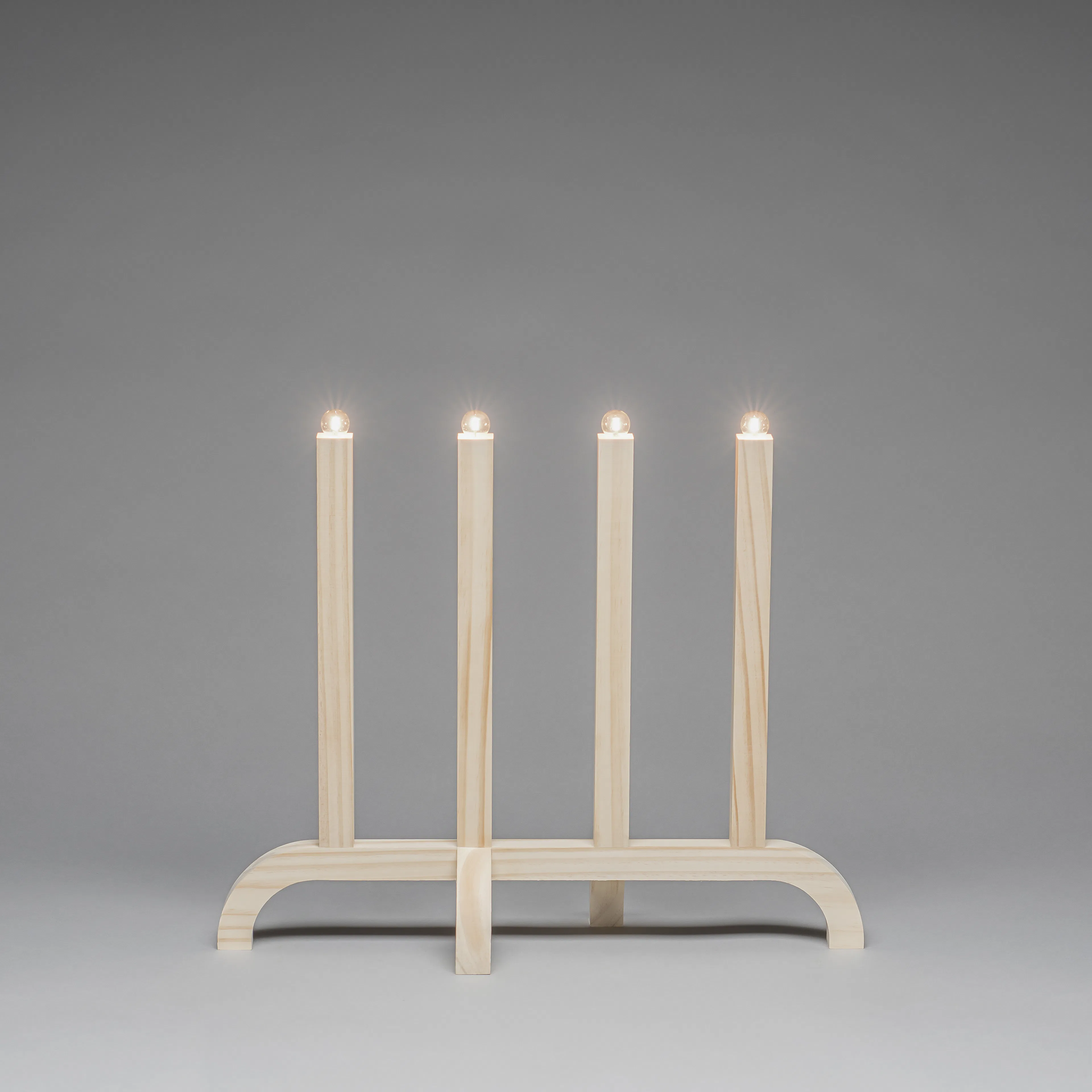 Adventsljusstake Gnosjö Konstsmide 4L Trä