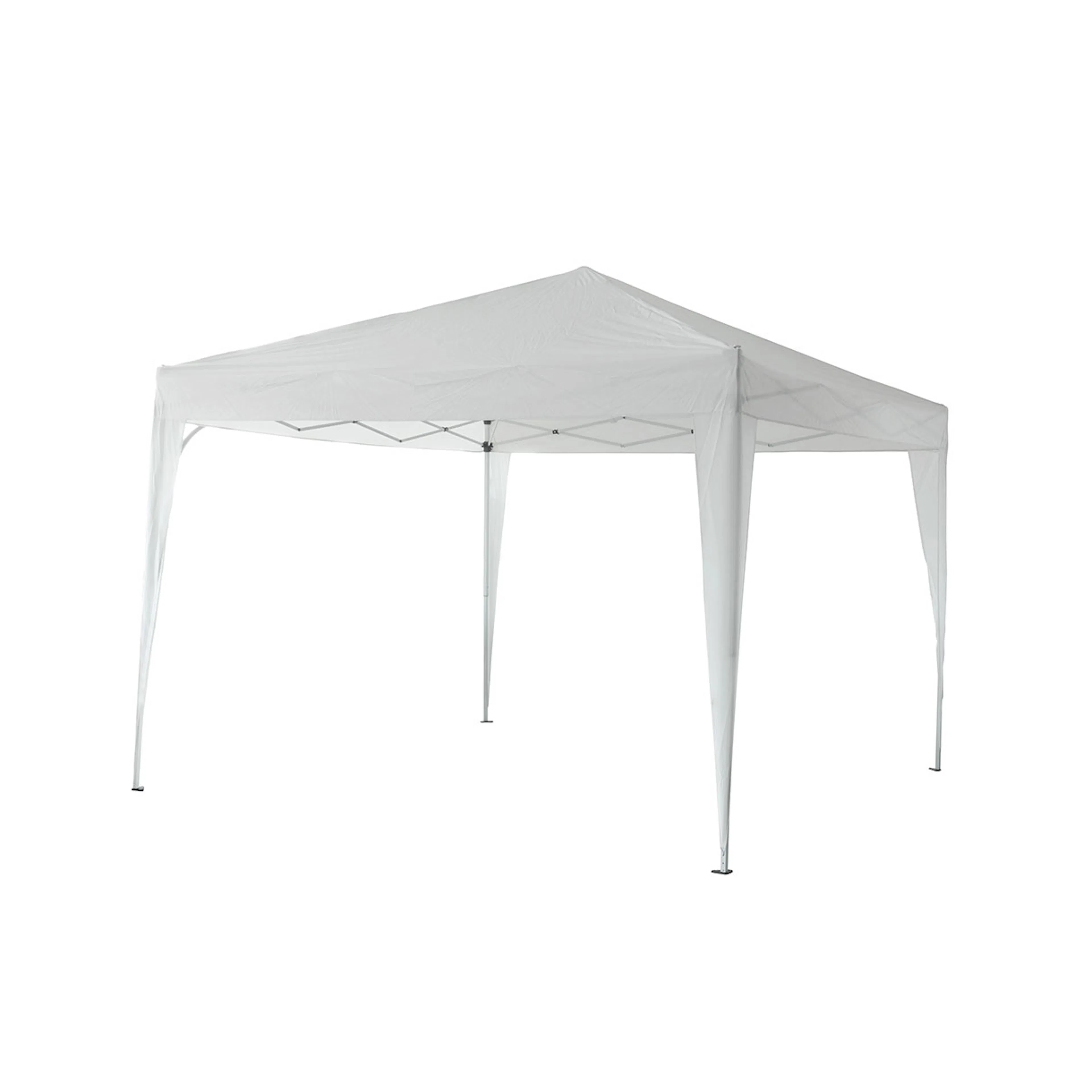 Partytält Landskap Skugga Ihopfällbart 3x3 m Vit - Metall/Polyester