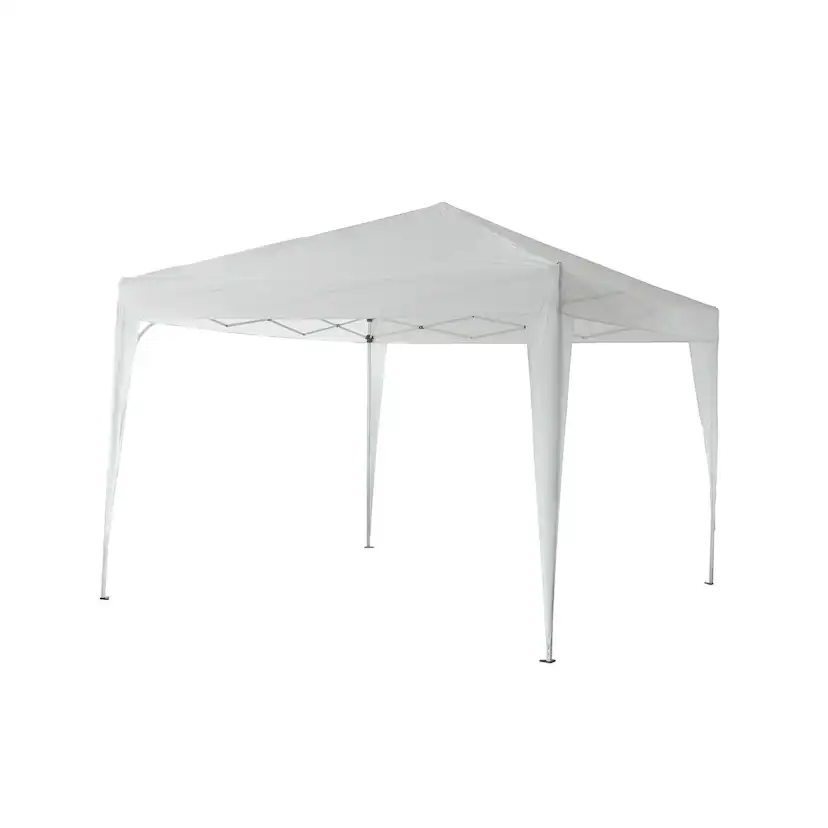 Partytält Landskap Skugga Ihopfällbart 3x3 m Vit - Metall/Polyester