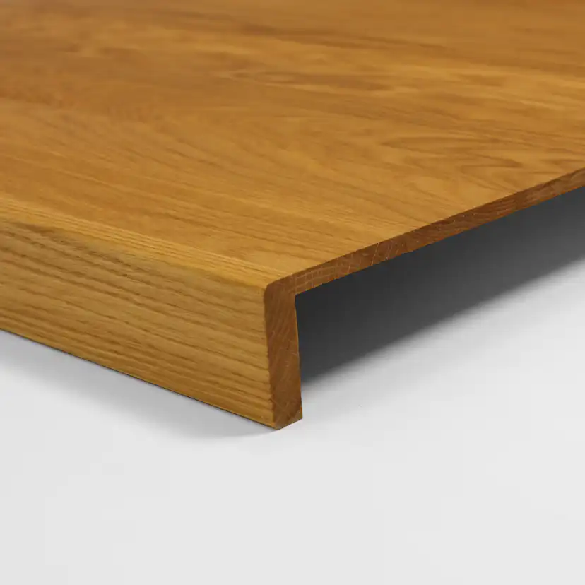 Trapprenovering Herrljunga Ledstångsfabrik Klarlackad Ek Dubbelsteg