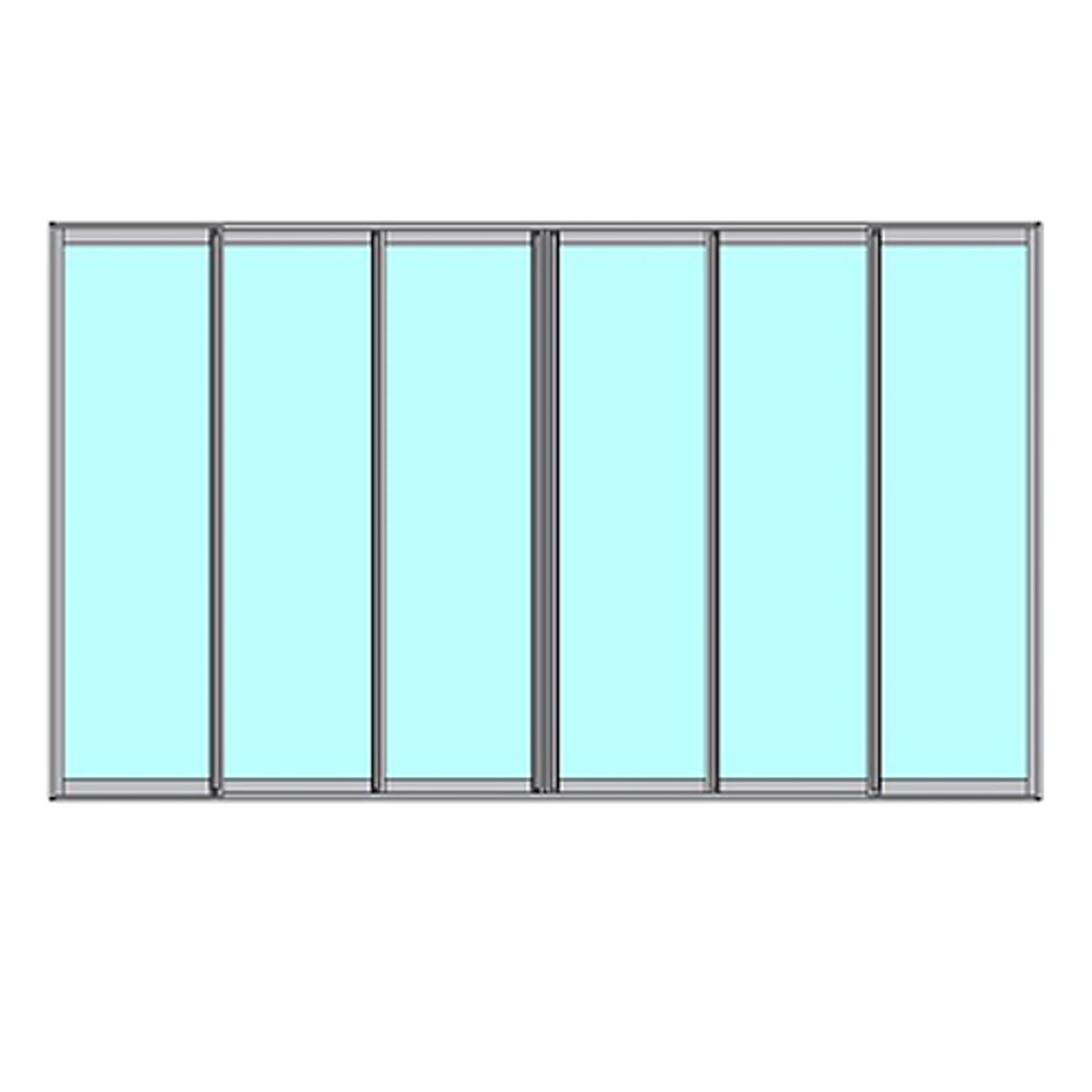 Skjutbart Dörrparti Novoroom Ultra+ 3+3-Delat