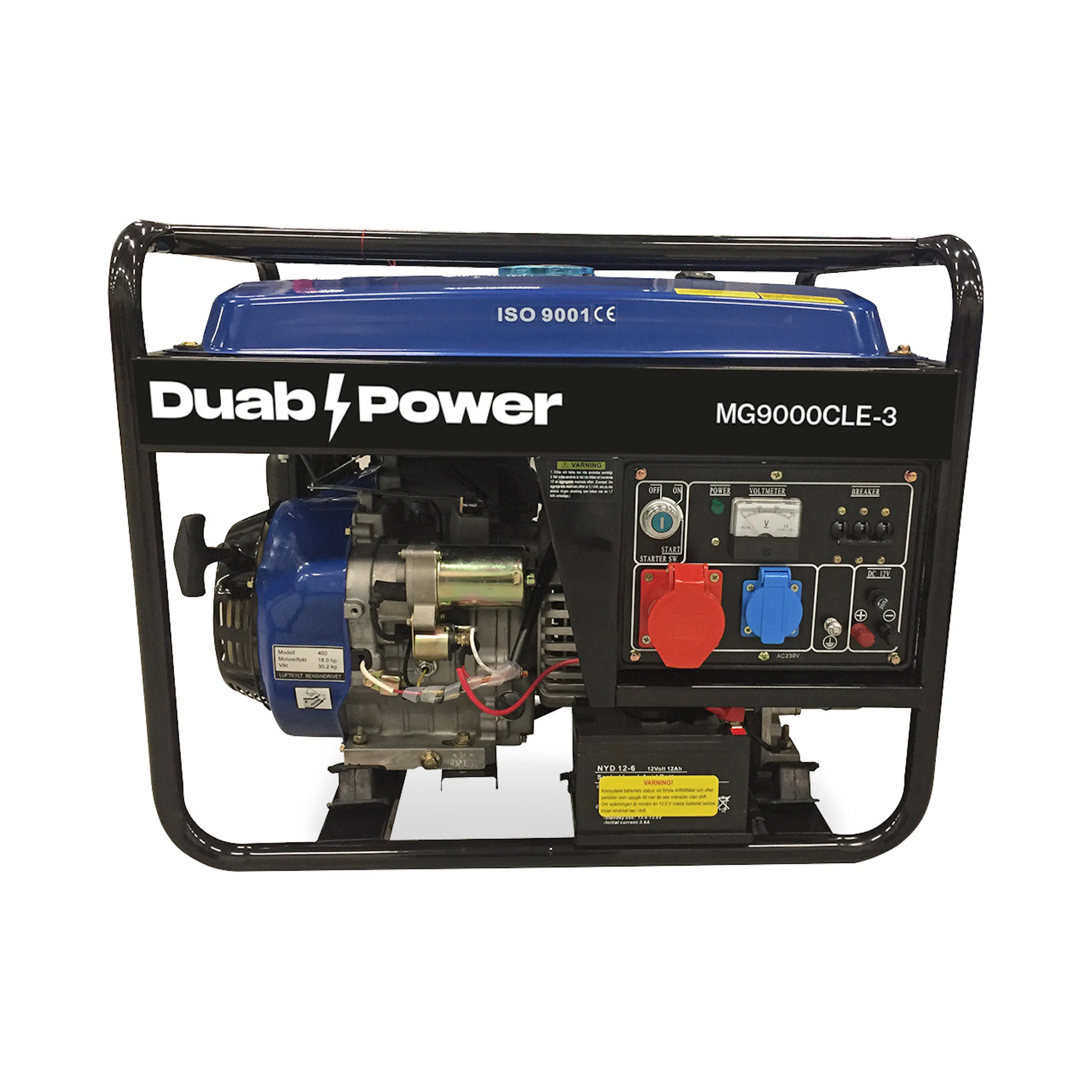 Elverk Duab-Power MG9000CLE-3 1-fas/3-fas Bensin