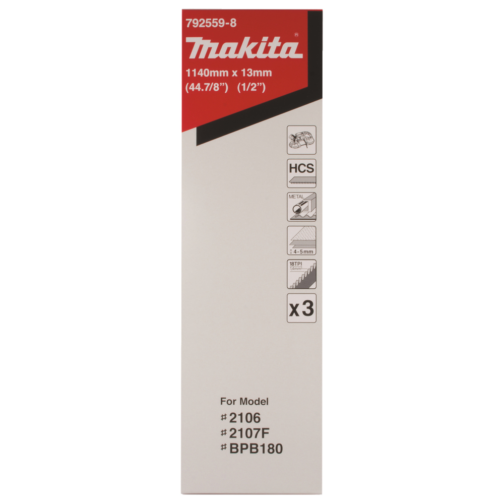 Bandsågsblad Makita 792559-8 Metall 4-5 mm 18T