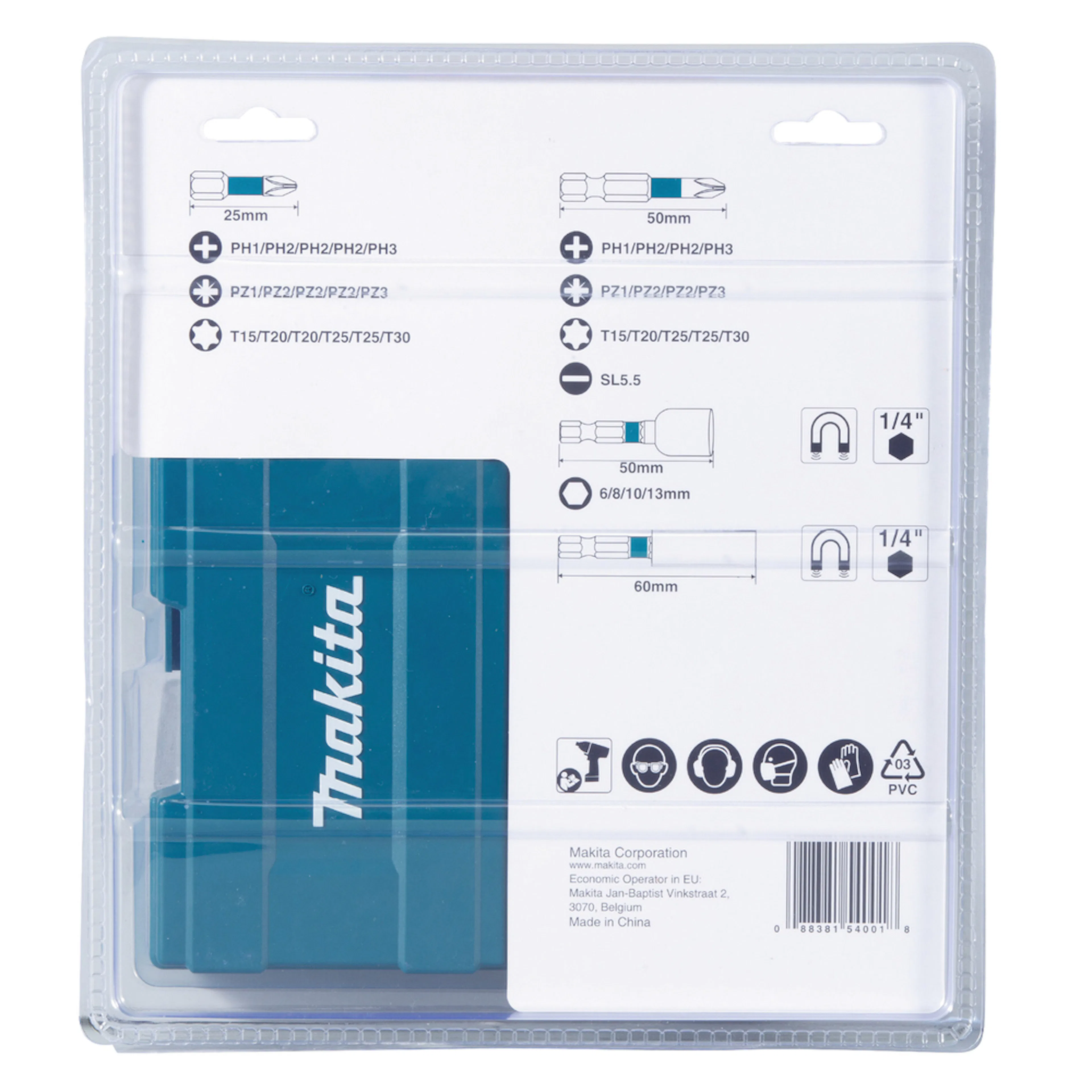 Bitssats Makita B-66880 35 delar