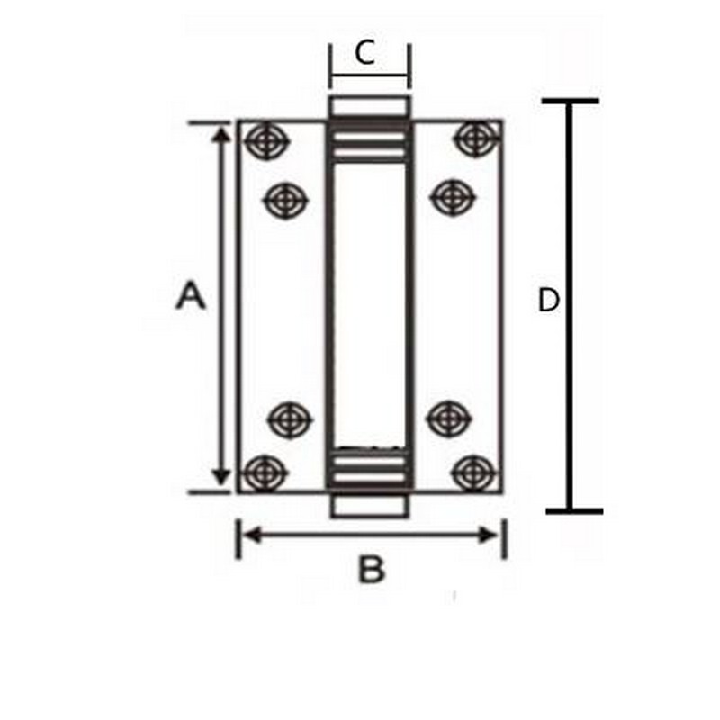 Fjädergångjärn Millers