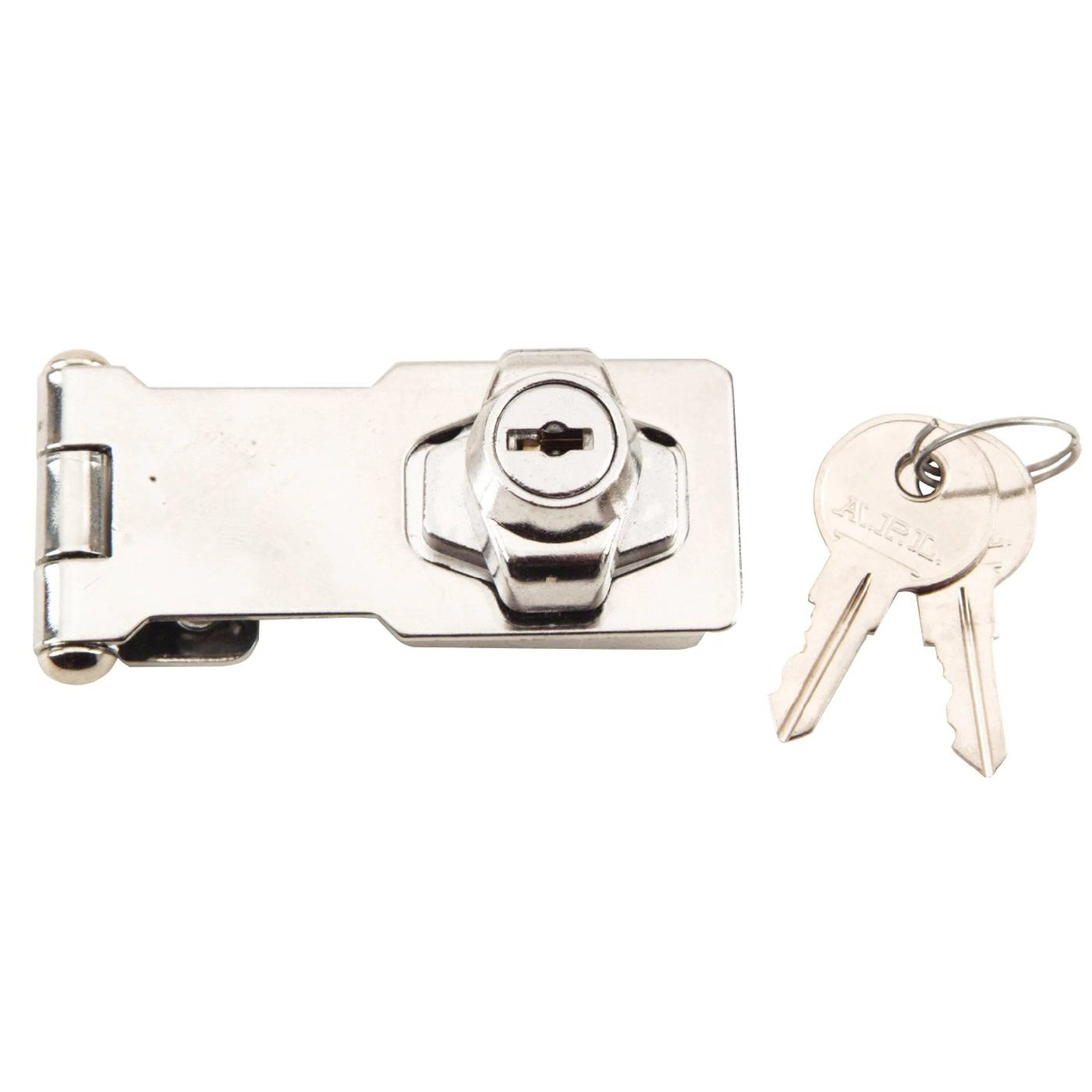 Ledhasp Millers Cylinderlås Krom 100 mm