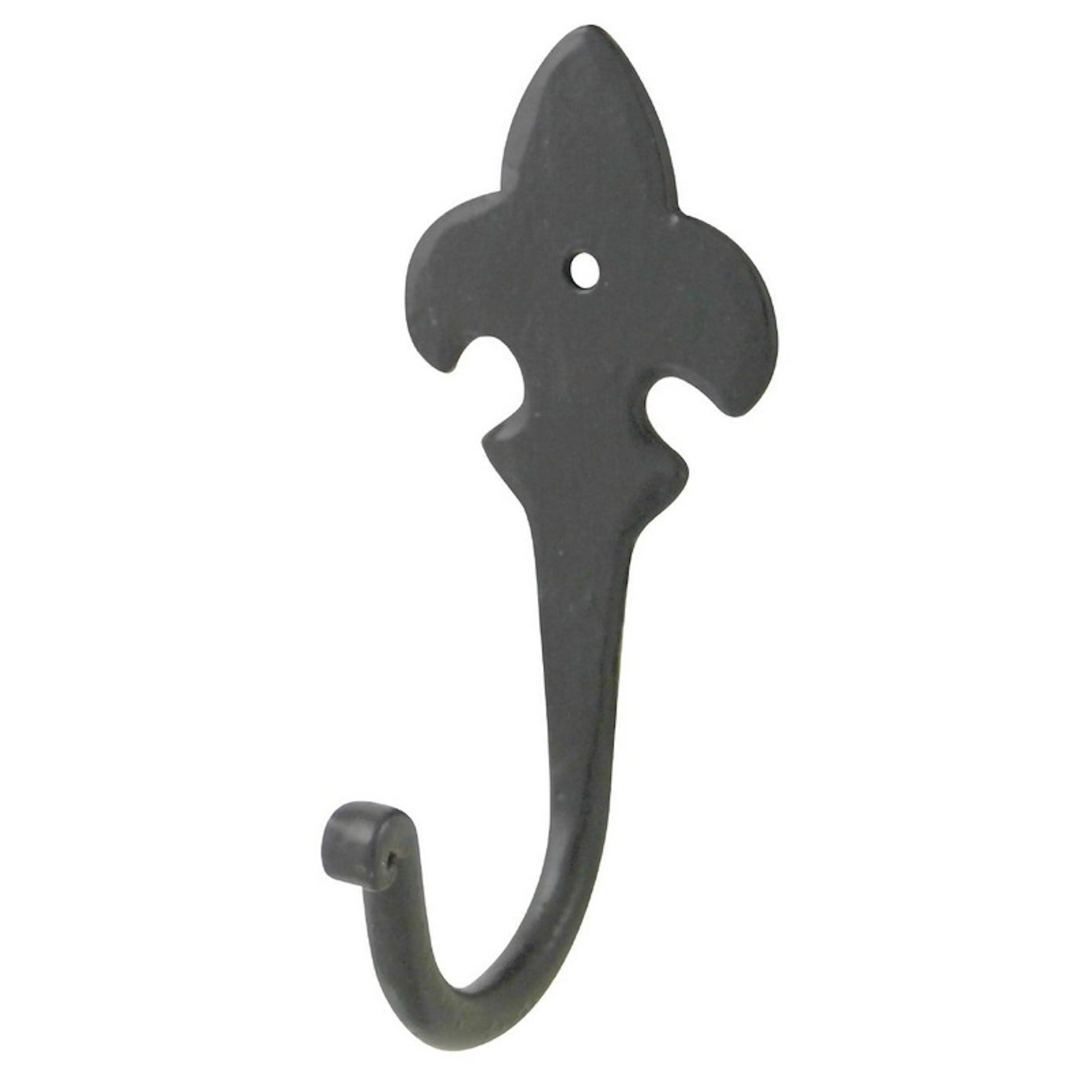 Klädkrok Millers Singel Smide Svart 120 mm