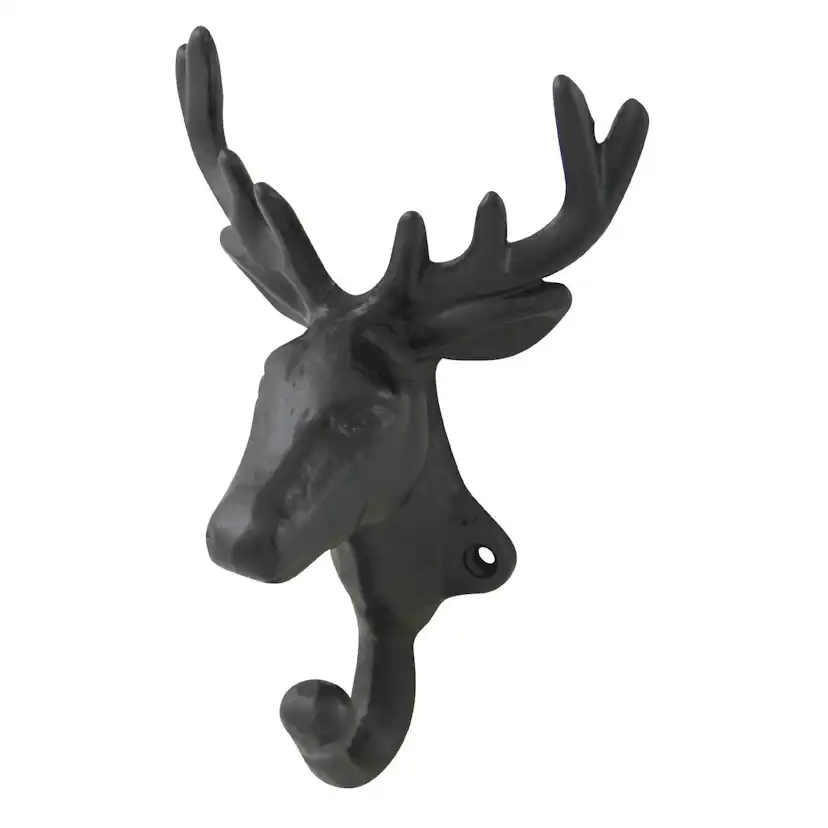 Klädkrok Millers Hjort Smide Svart