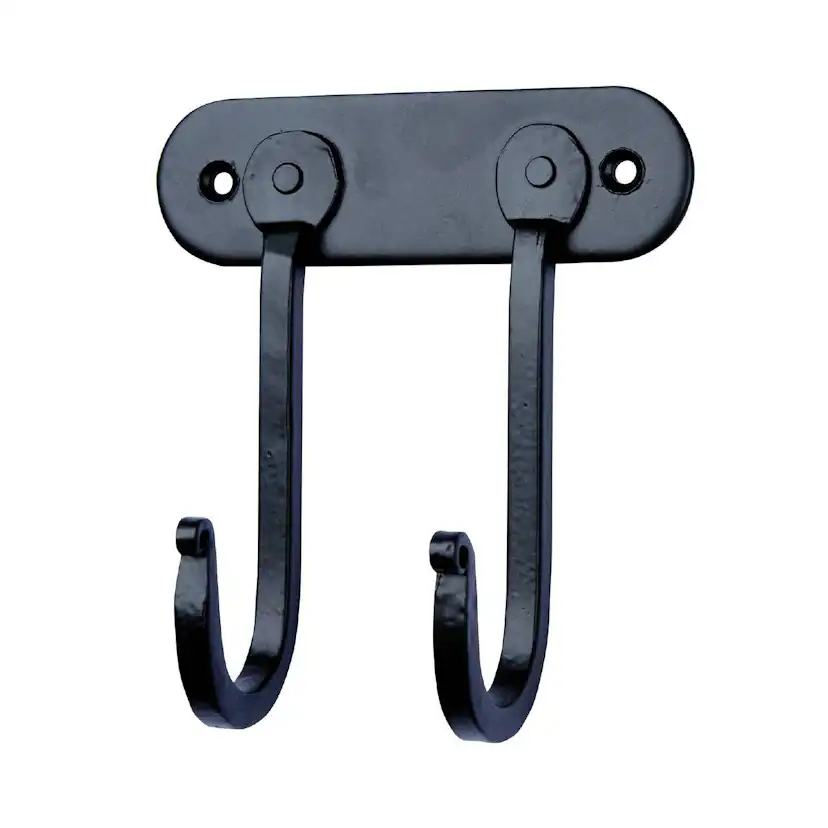 Klädhängare Millers 2-Krok Smide Svart