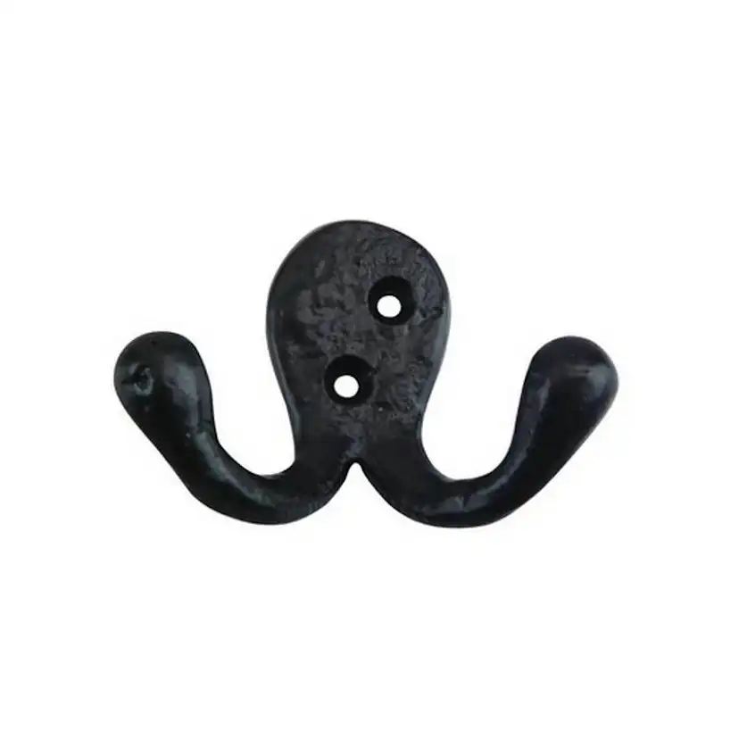 Klädkrok Millers 2 krokar Smide 55 mm