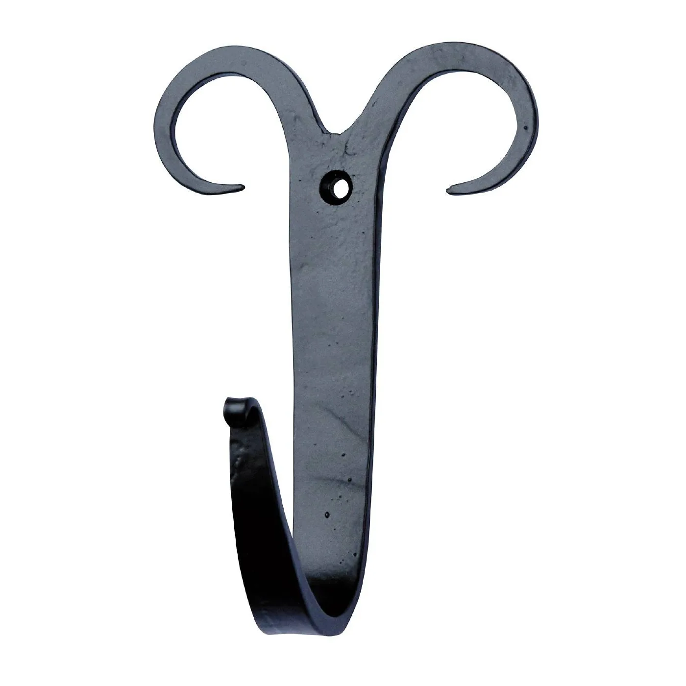 Klädkrok Millers 1-Krok Smide Svart 125 mm